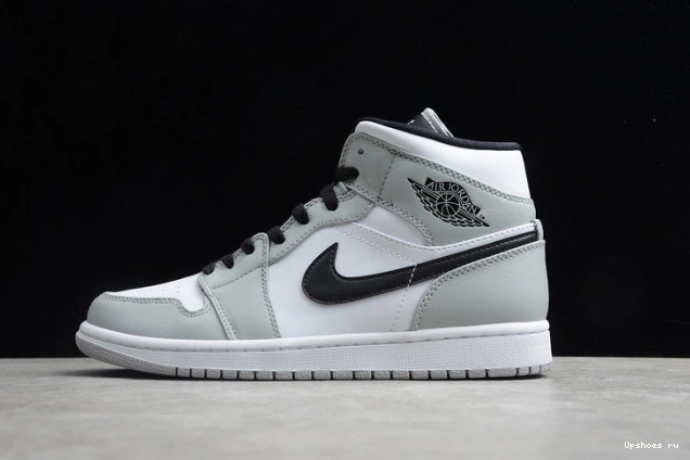 Mid Jordan 1 Smoke 554724-092 Light Grey 0719